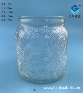 700ml出口太阳花星空真人蜡烛罐