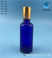 50ml蓝色星空真人滚珠精油分装星空